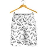 Pigeon Pattern Print Design 05 Men Shorts