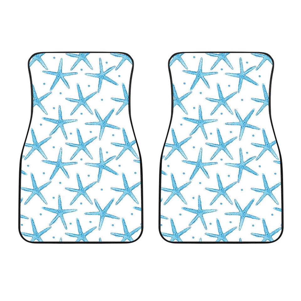 Watercolor Starfish Pattern Front Car Mats