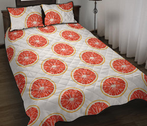 Grapefruit pattern Quilt Bed Set