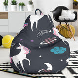 Unicorn Rainbows Moon Clound Star Pattern Bean Bag Cover