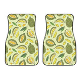 Durian Leaves Pattern Background Front Car Mats