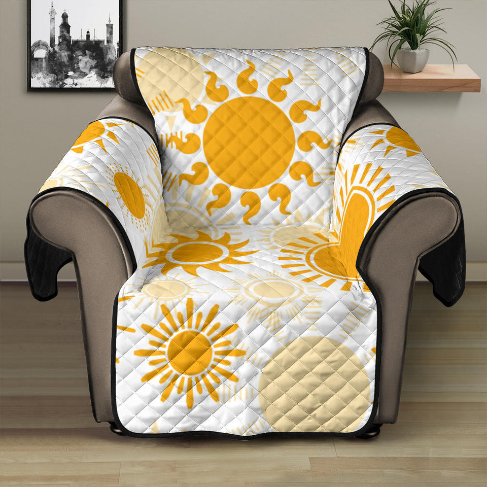 Sun design pattern Recliner Cover Protector