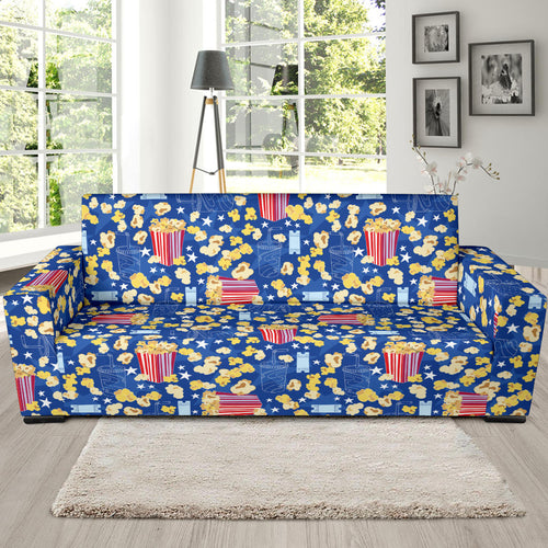 Popcorn Pattern Print Design 01  Sofa Slipcover