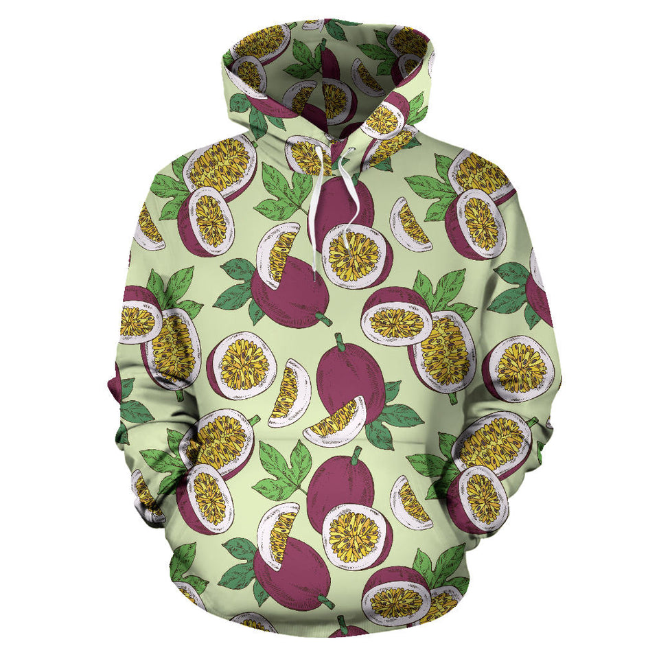 Passion Fruit Pattern Men Women Pullover Hoodie