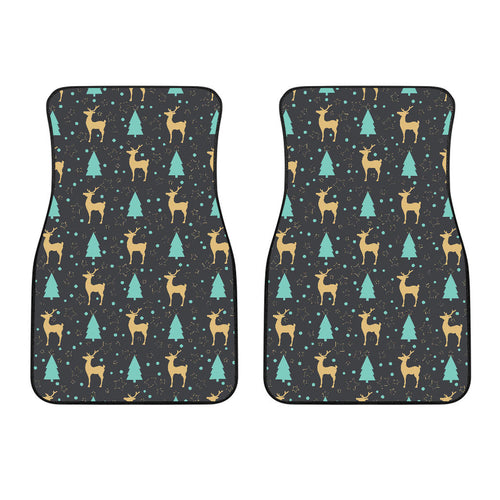 Deers Star Tree Pattern Front Car Mats