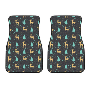 Deers Star Tree Pattern Front Car Mats