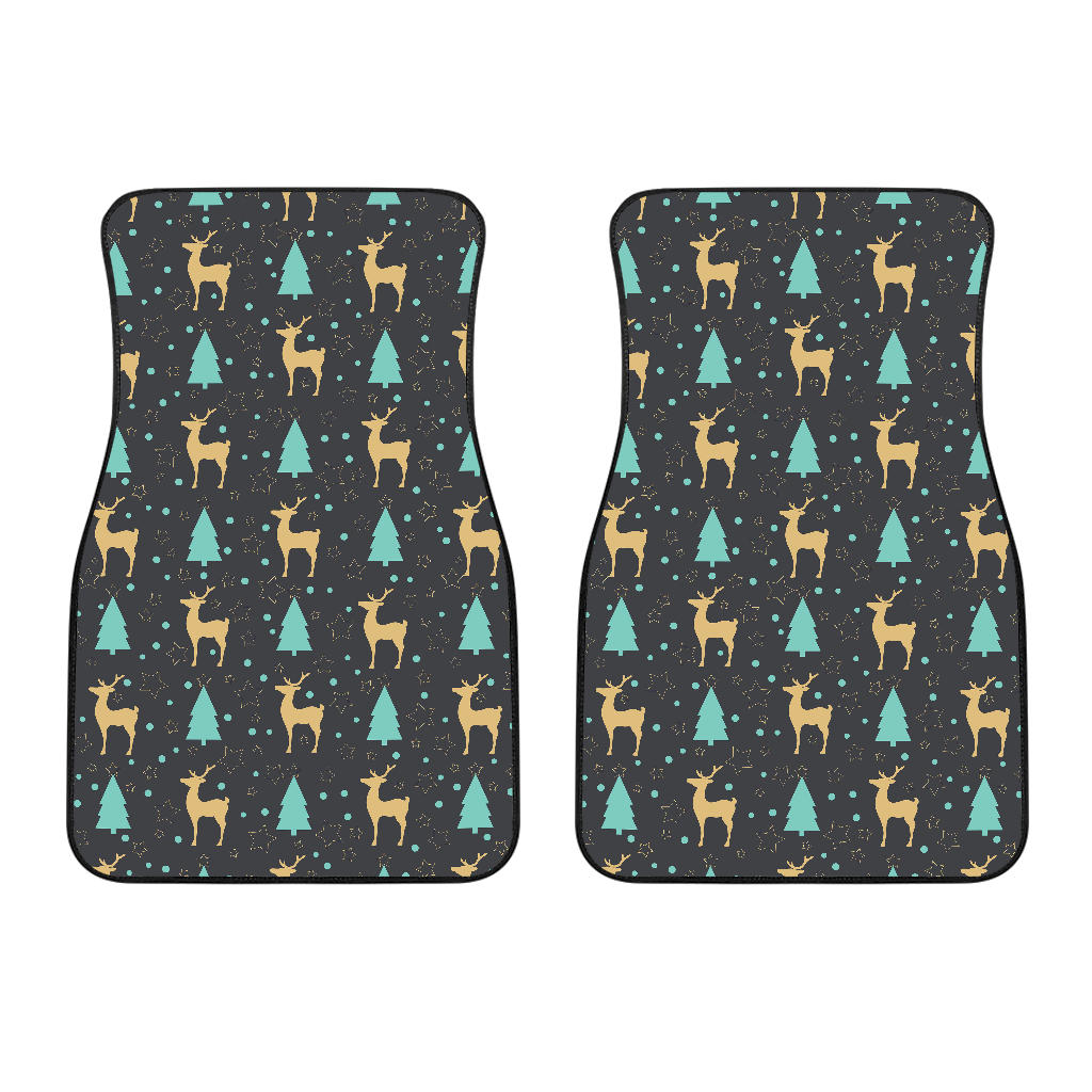 Deers Star Tree Pattern Front Car Mats