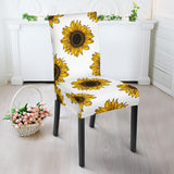 Sunflowers Design Pattern Dining Chair Slipcover