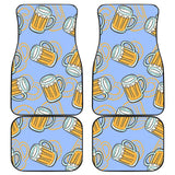 Beer Pattern Front And Back Car Mats