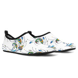 Peacock Feather Pattern Aqua Shoes