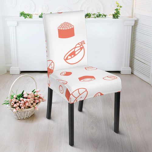 Sushi Pattern Dining Chair Slipcover