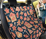 Christmas Gingerbread Cookie Pattern Dog Car Seat Covers