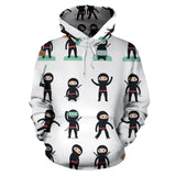 Cute Ninja Katana Sword Pattern Men Women Pullover Hoodie