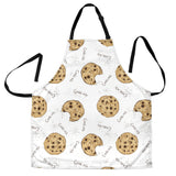 Sketch Style Cookie Pattern Adjustable Apron