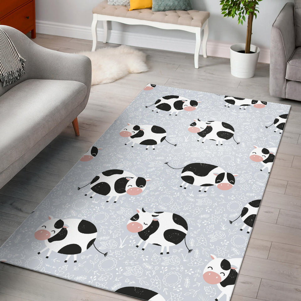 Cute Cows Pattern Area Rug