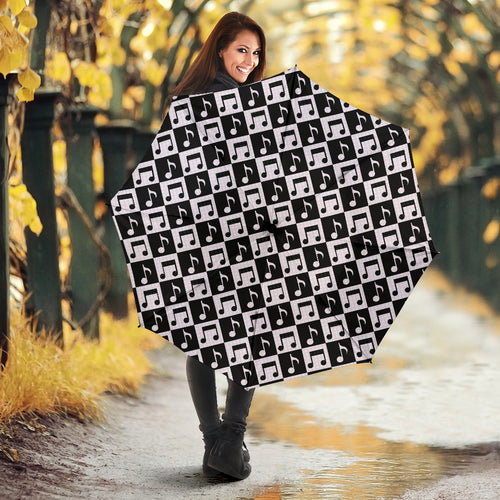 Music Notes Pattern Print Design 01 Umbrella