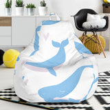 Blue Whale Pattern Bean Bag Cover