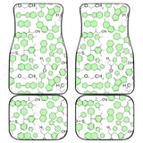 Chemistry Periodic Table Pattern Print Design 03 Front and Back Car Mats