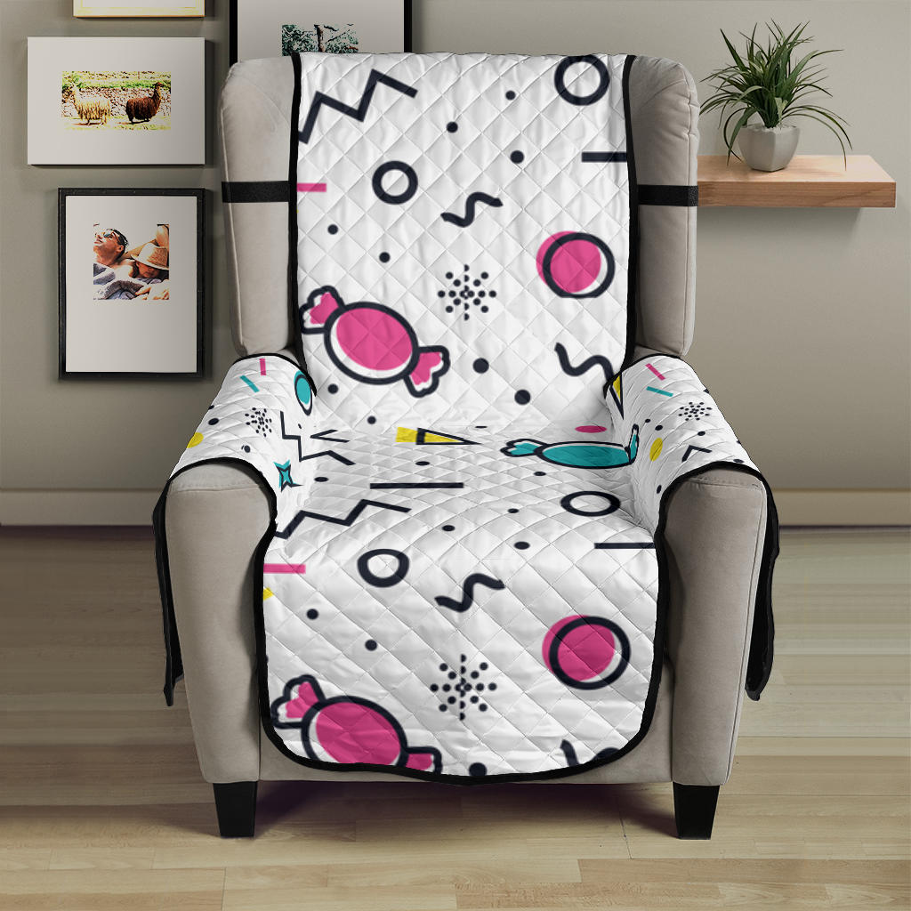 Candy design pattern Chair Cover Protector