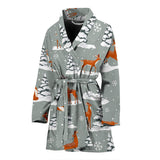 Beautiful Deers Winter Christmas Women'S Bathrobe
