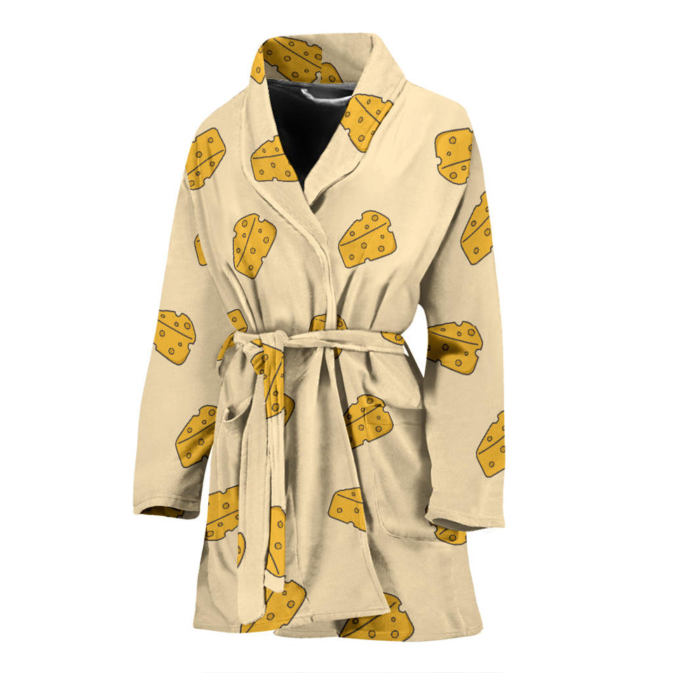 Cheese Pattern Women'S Bathrobe