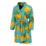 Banana Palm Leaves Pattern Background Men'S Bathrobe