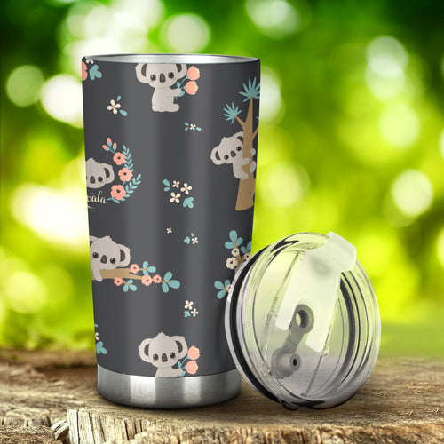 Cute Koala Pattern Tumbler