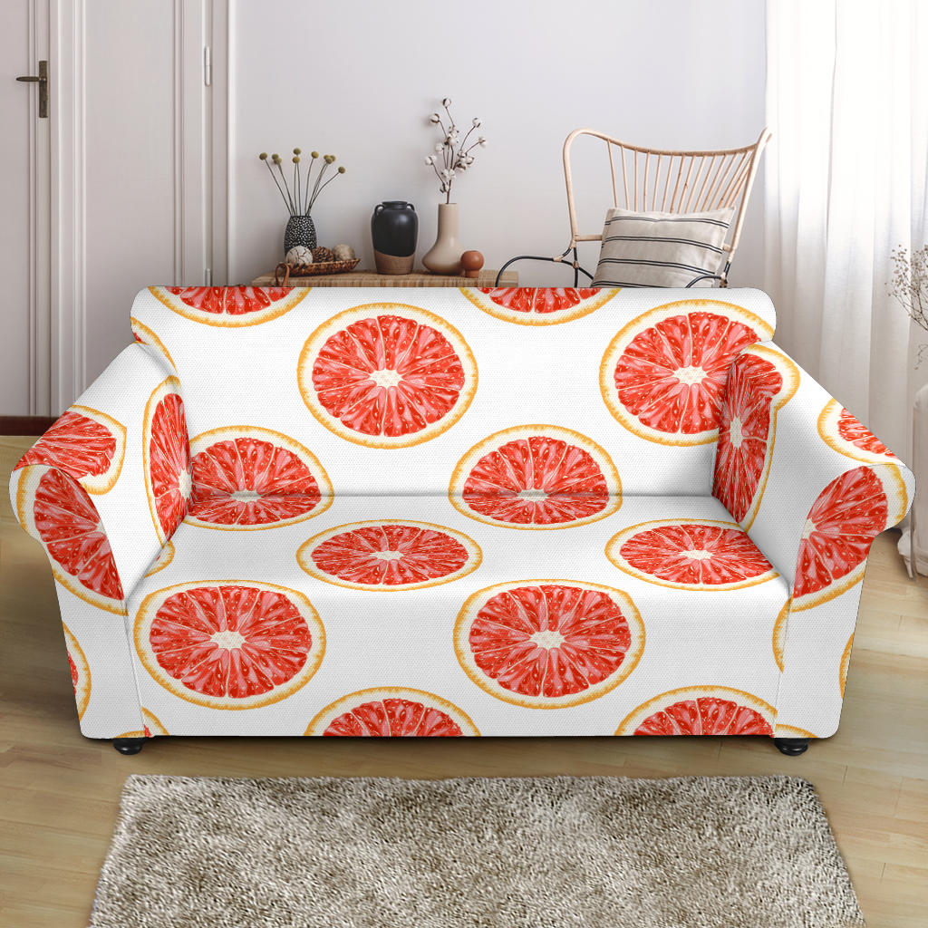 Grapefruit Pattern Loveseat Couch Slipcover