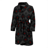 Casino Cards Suits Pattern Print Design 05 Men's Bathrobe
