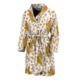 Corn Pattern Print Design 02 Men's Bathrobe