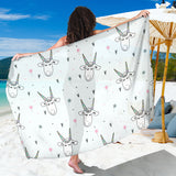 Cute Goat Design Pattern Sarong