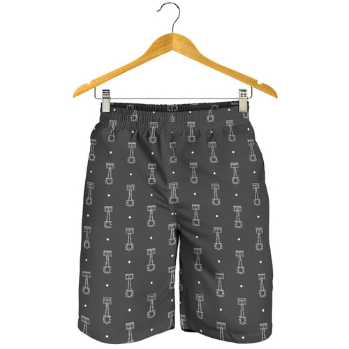 Engine Piston Black Background Pattern Print Design 02 Men Shorts