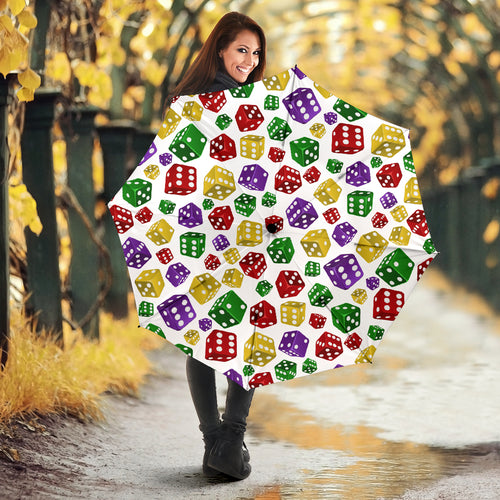 Dice Pattern Print Design 03 Umbrella