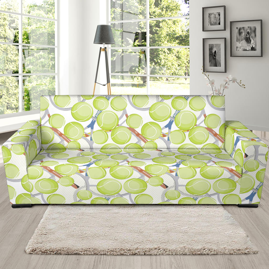 Tennis Pattern Print Design 01  Sofa Slipcover