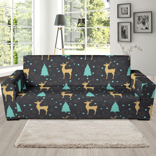 Deers Star Tree Pattern Sofa Slipcover