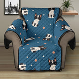 Cute boston terrier dog spattern Recliner Cover Protector
