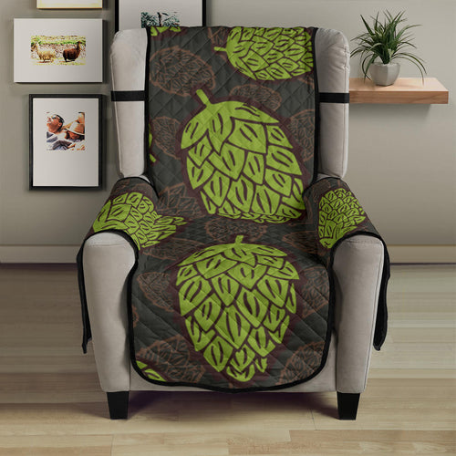 Hop pattern black background Chair Cover Protector