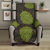 Hop pattern black background Chair Cover Protector