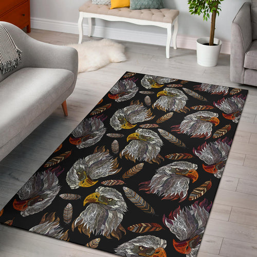 Eagle Pattern Print Design 05 Area Rug