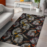Eagle Pattern Print Design 05 Area Rug