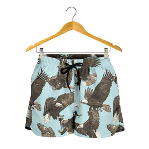 Eagle Pattern Print Design 01 Women Shorts