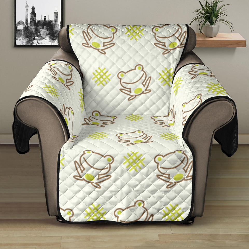 Cute cartoon frog baby pattern Recliner Cover Protector