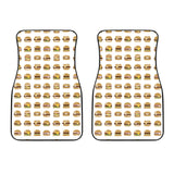 Hamburger Pattern Print Design 02 Front Car Mats