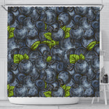 Blueberry Pattern Shower Curtain Fulfilled In US