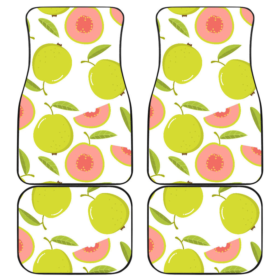 Guava Pattern Front And Back Car Mats