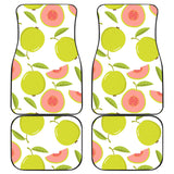 Guava Pattern Front And Back Car Mats