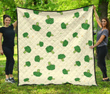 Broccoli Pattern Premium Quilt