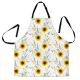 Beautiful Sunflowers Pattern Adjustable Apron