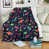 Colorful Space Pattern Planet Star Premium Blanket