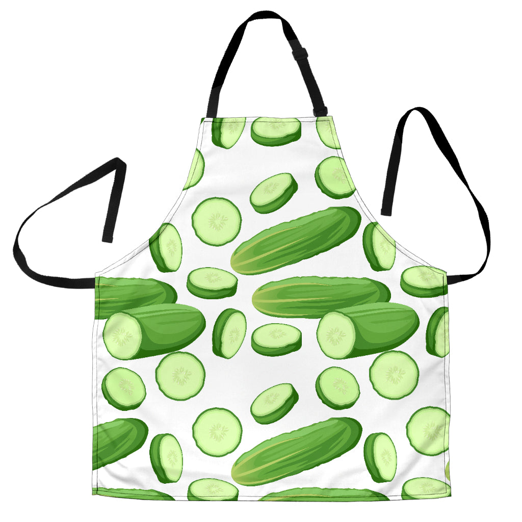 Cucumber Whole Slices Pattern Adjustable Apron
